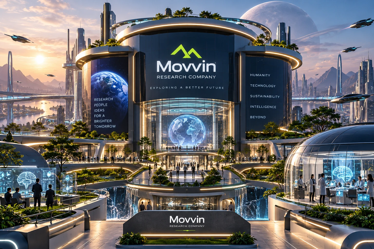 Movvin researchers working in the space systems laboratory